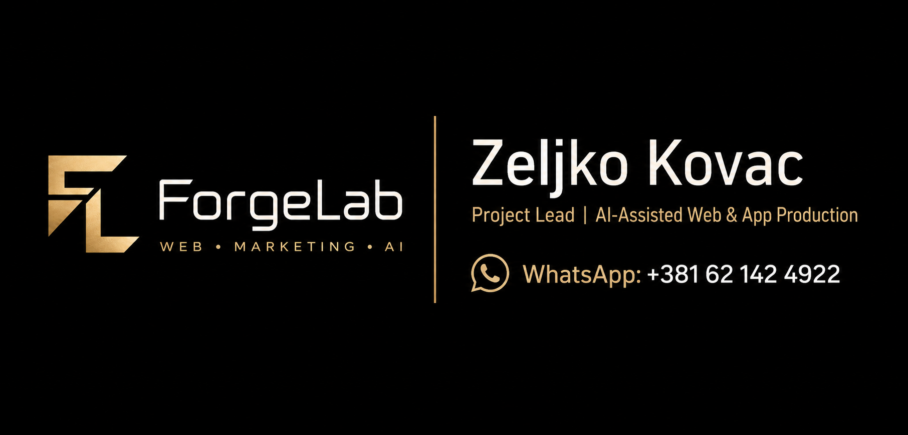 ForgeLab digital agency led by Željko Kovač